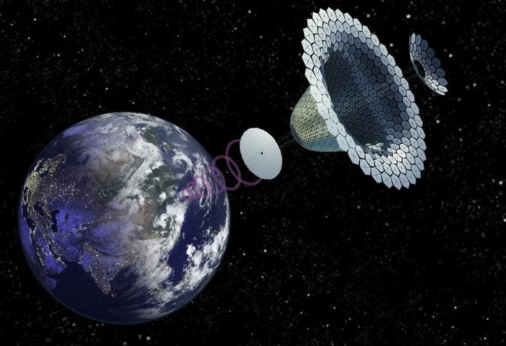 SPS-Alpha satellite in orbit — artist’s impression.